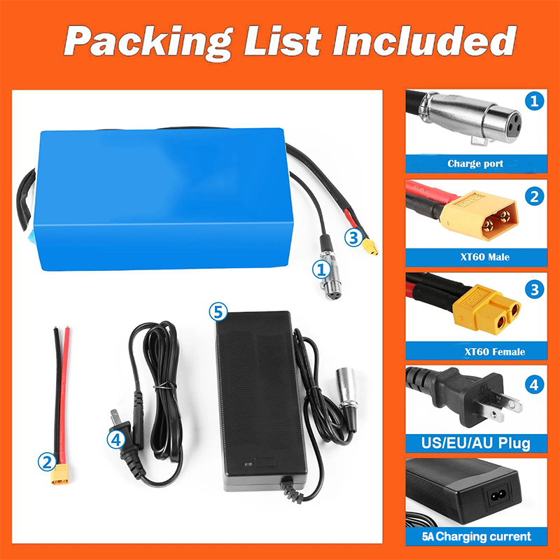 แบตเตอรี่ลิเธียม 48V 52V สำหรั - 60V 30Ah 21700 Battery Pack บทวิจารณ์และราคา