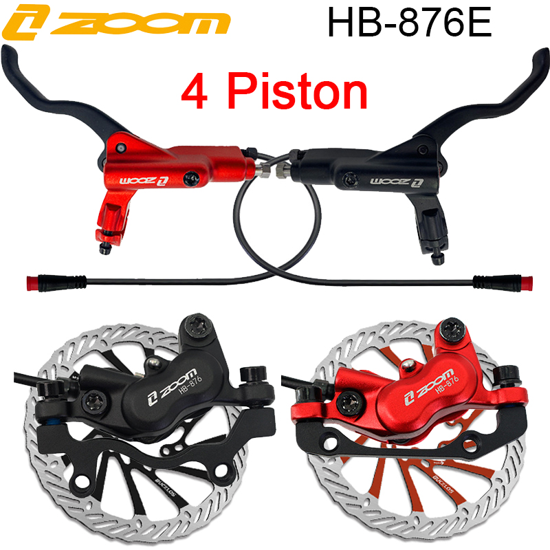 ชุดเบรกดิสก์จักรยานไฟฟ้า ZOOM  - Zoom Hydraulic Brake 4 Piston E-Scooter บทวิจารณ์และราคา