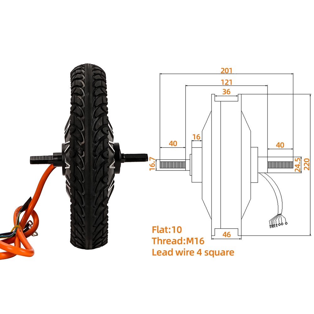 ไฟฟ้าจักรยานล้อไดรฟ์ Moped เคร - 60V 5000W Brushless Hub Motor บทวิจารณ์และราคา